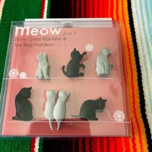 NWOT Wine Glass/Tea Bag Marker/Holder
